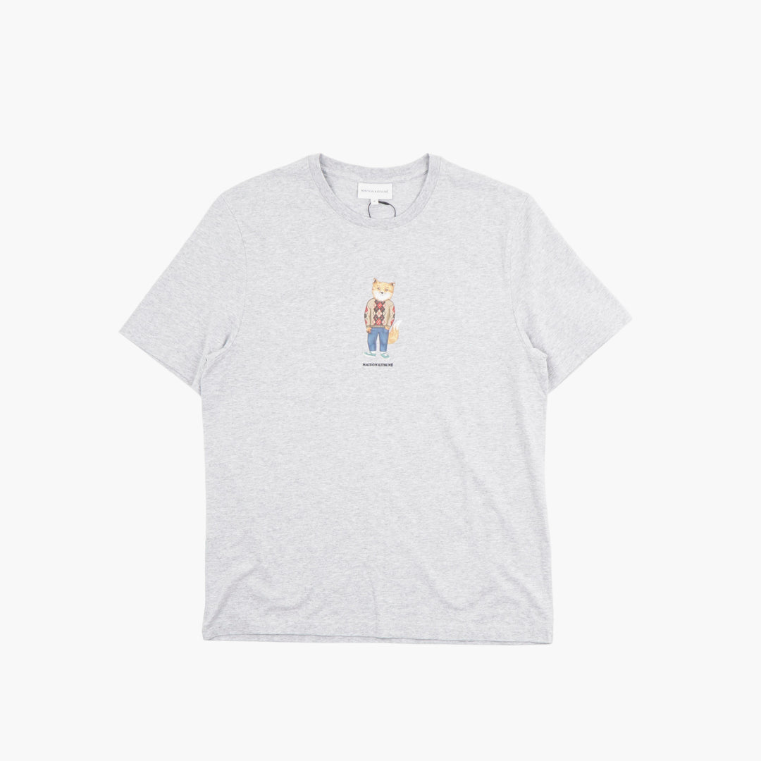 Maison Kitsuné Fox Graphic Grey T-shirt