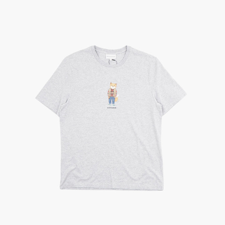 Maison Kitsuné Fox Graphic Grey T-shirt