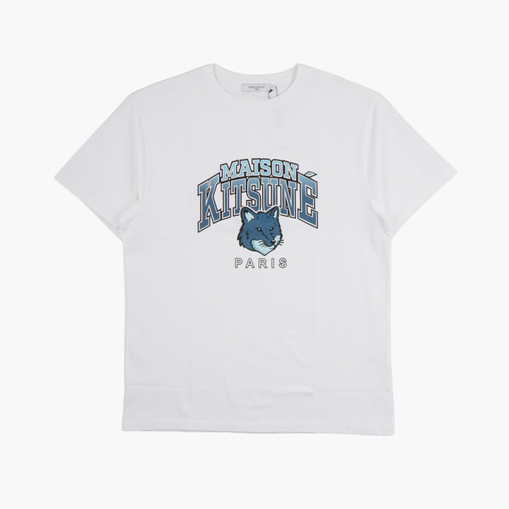 MAISON KITSUNE Logo Fox Design T-Shirt - White-Multi