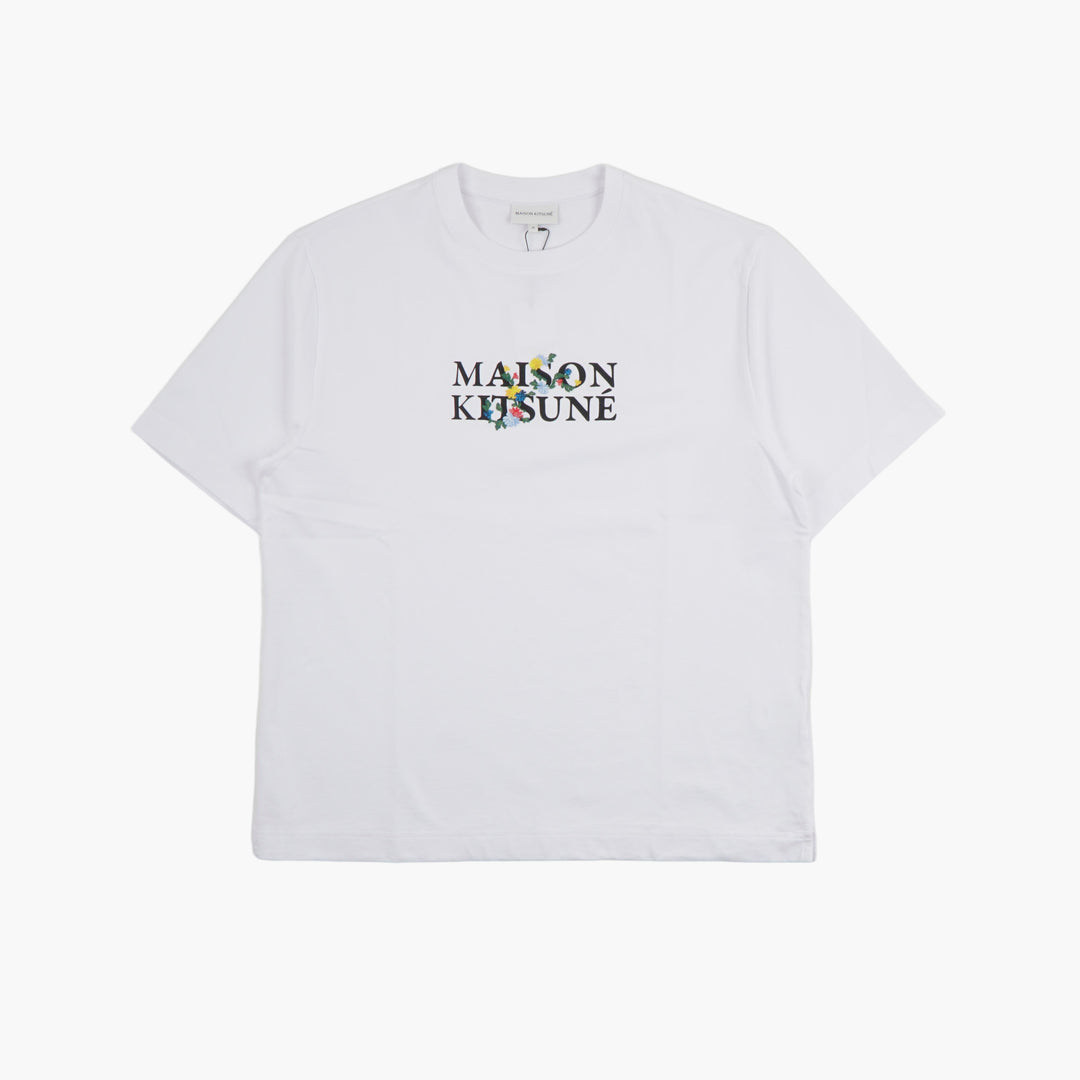 MAISON KITSUNE Classic Crew Neck T-shirt with Iconic Logo - White