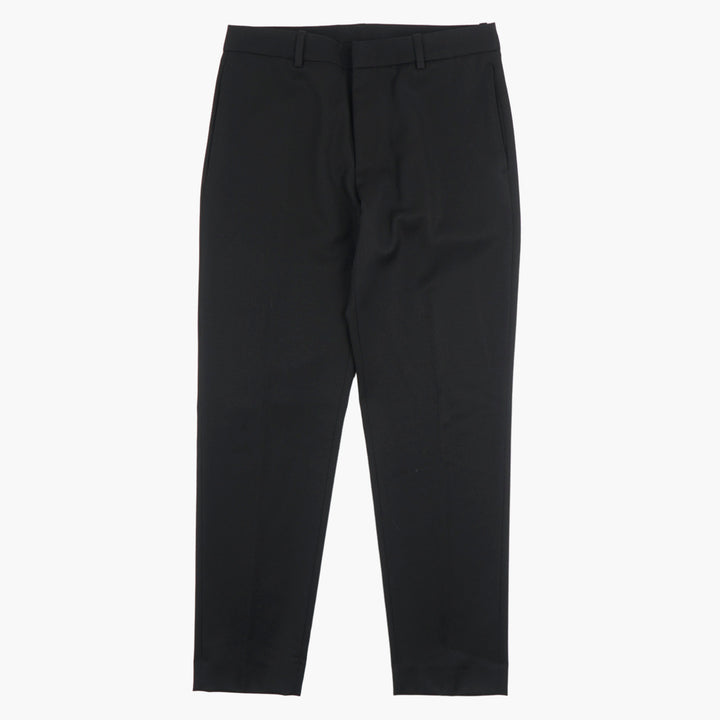 Moncler Men's Tailored Trousers - Sleek Black Minimalist Design with High-Quality Craftsmanship