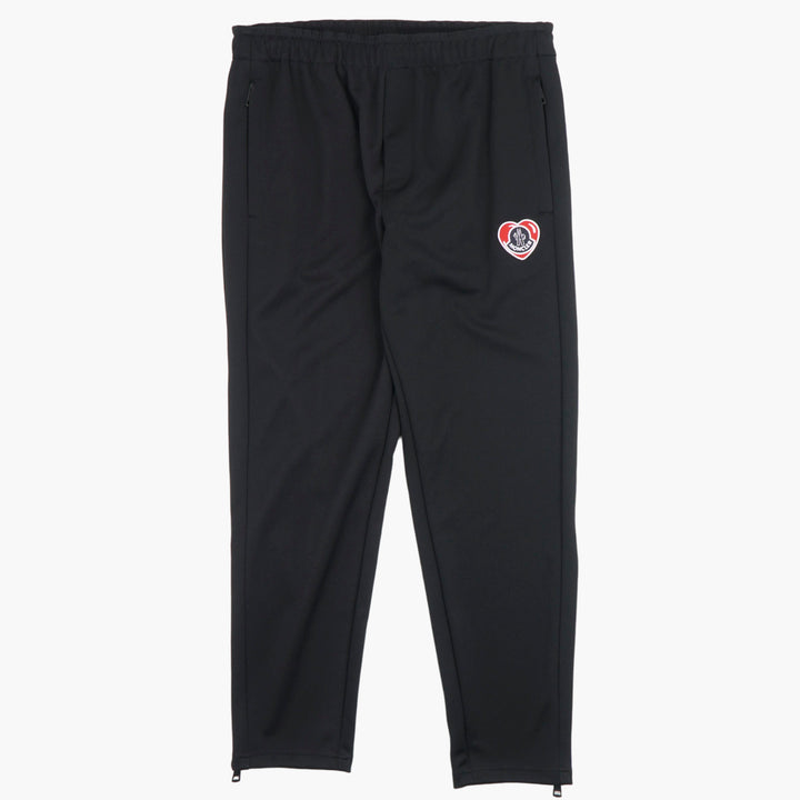 MONCLER Premium Black Joggers with Iconic Logo Patch