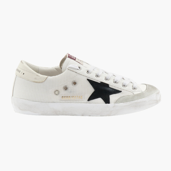 Golden Goose Superstar Sneakers - Iconic Distressed White Leather with Black Star