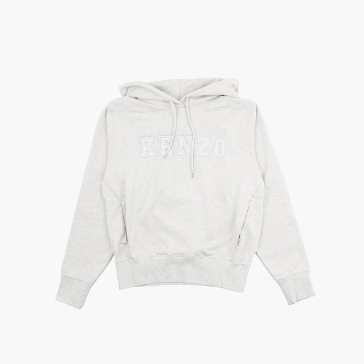 KENZO Grigio Hoodie with Iconic Embroidered Logo - Casual Luxury and Comfort