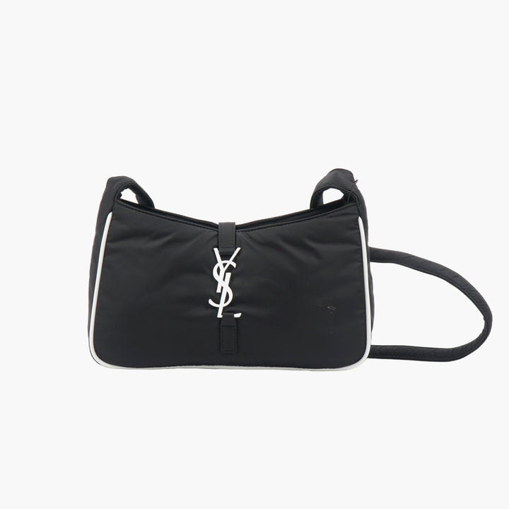 Borsa nera SAINT LAURENT con iconico logo YSL