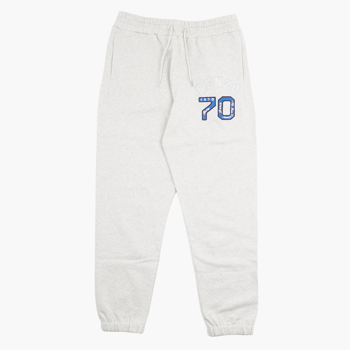 KENZO Grigio Sweatpants with '70' Graphic - Comfort and Style