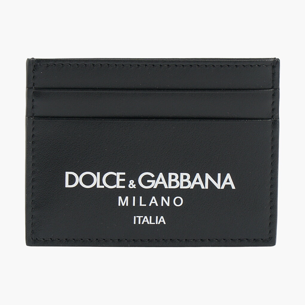 Dolce & Gabbana Leather Card Holder - Nero - Made in Italy