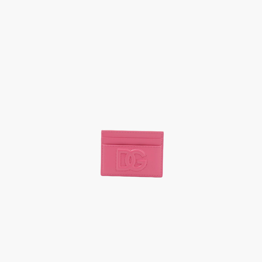 Dolce & Gabbana Fuchsia Card Holder with DG Logo - Made in Italy