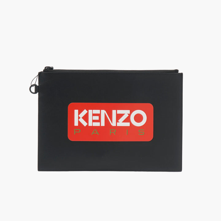 KENZO Black-Multi Pouch with Iconic Logo Design