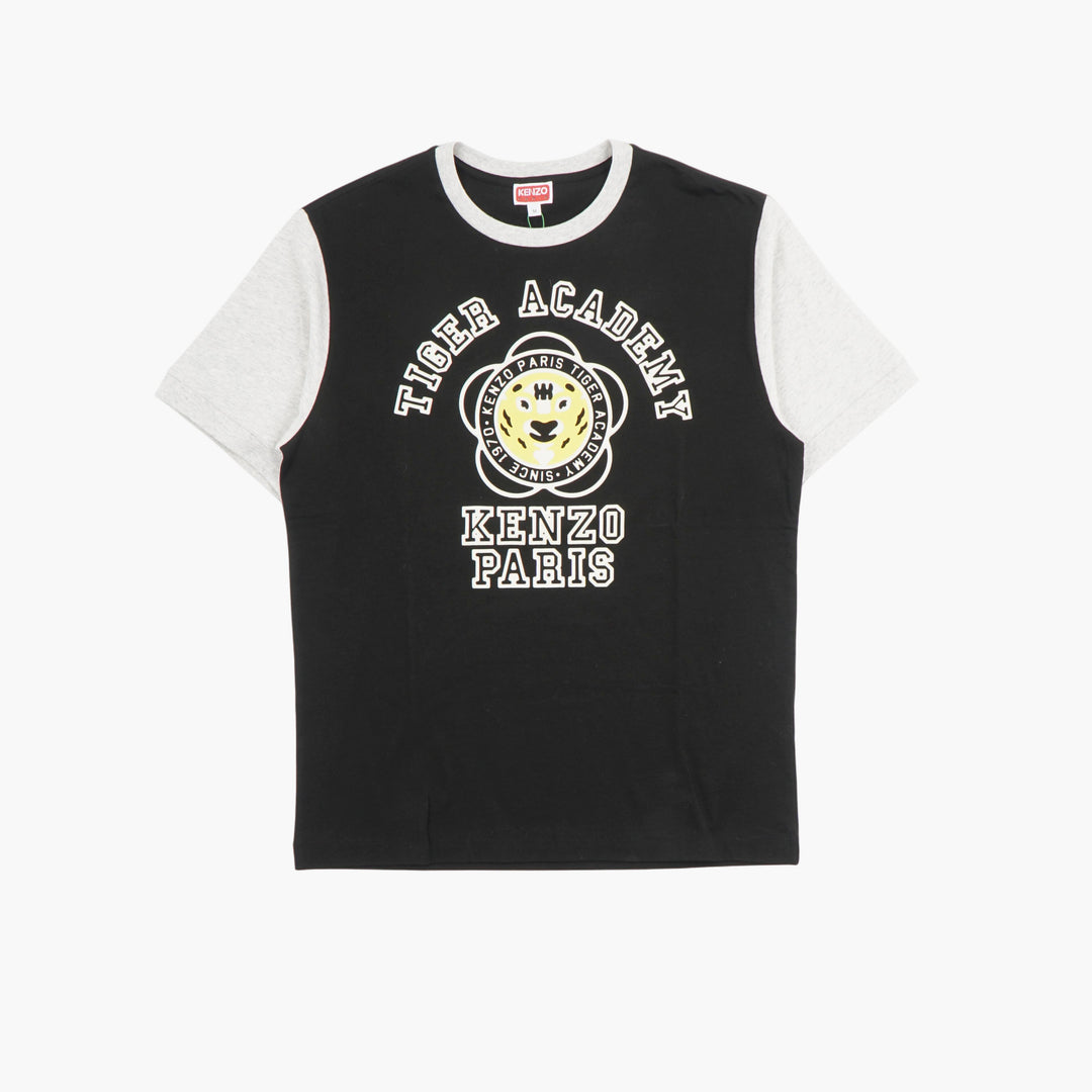 Kenzo Tiger Academy T-Shirt - Black-Multi Color Block Design