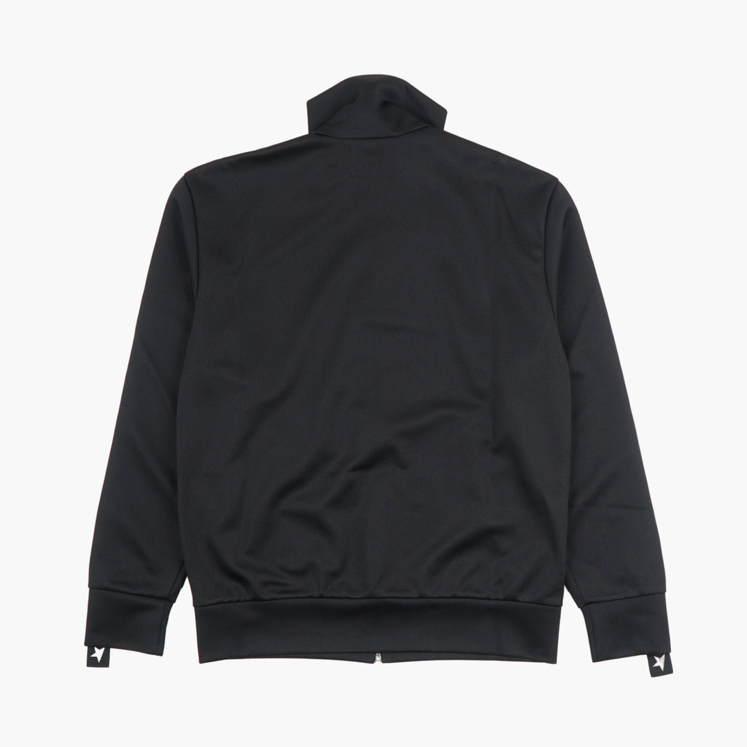 Golden Goose Men's Nero Track Jacket with Star Detailing - Made in Italy