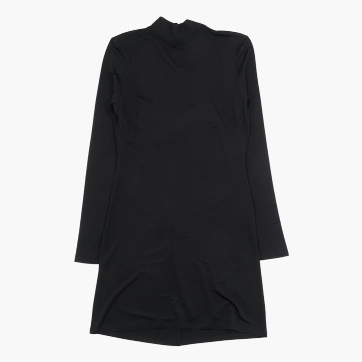 Stella McCartney Abito nero a maniche lunghe con scollo alto