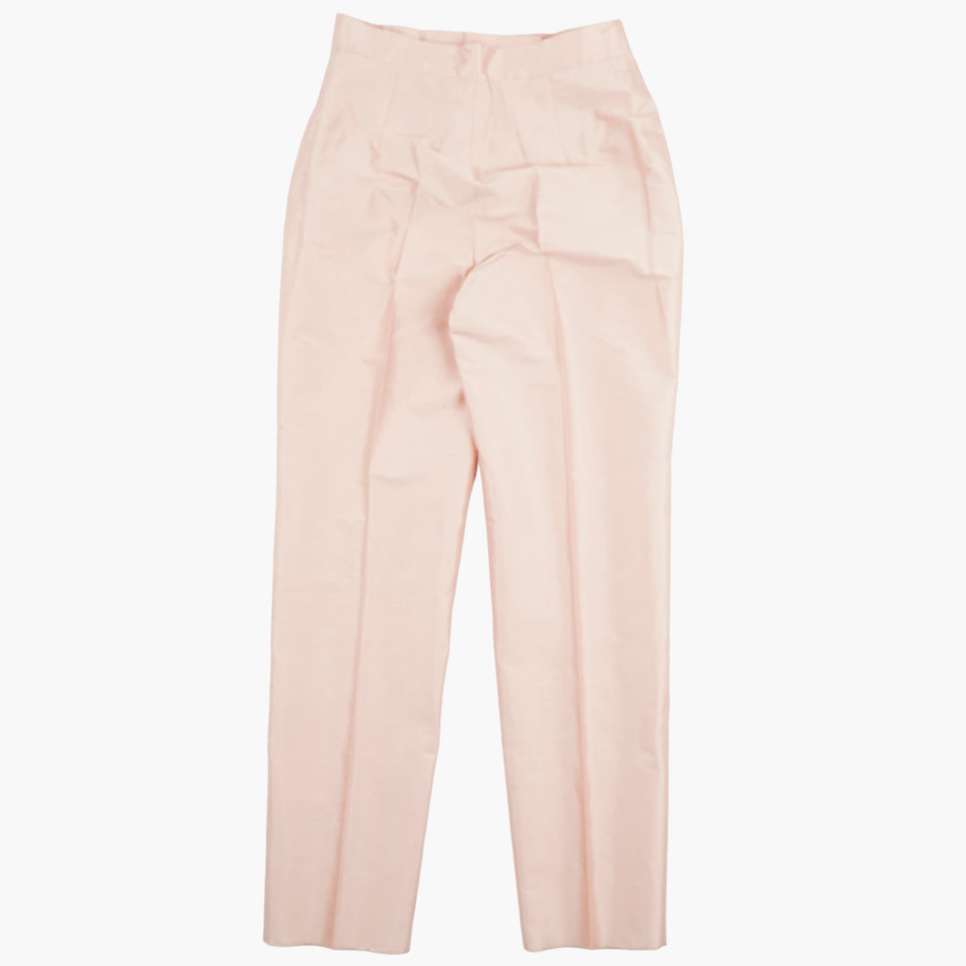 Max Mara Elegant Beige High-Waisted Tailored Trousers