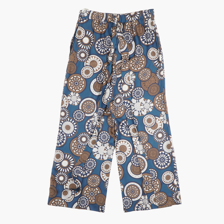 Max Mara Multicolour Patterned Pants with Circular Motifs