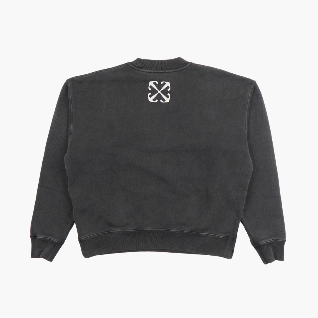 OFF-WHITE Graphic Print Dark Grey-Multi Sweatshirt