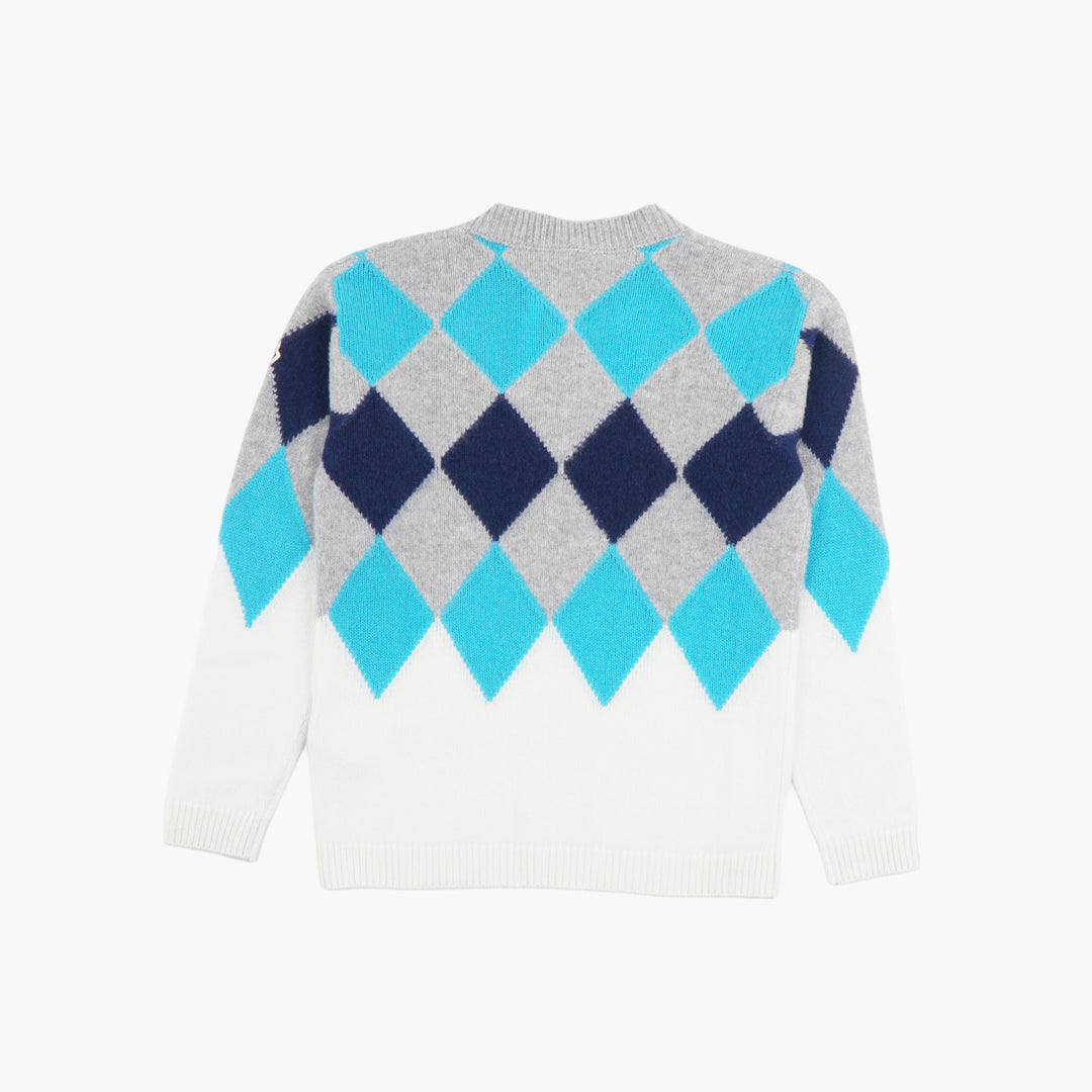 MONCLER Argyle Pattern Sweater - Multi Color