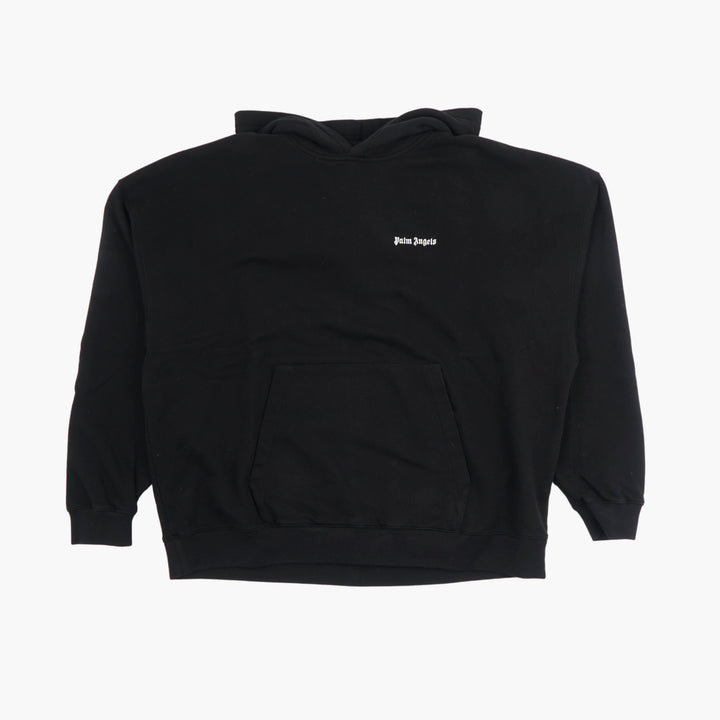 Palm Angels Nero Hoodie - Contemporary Streetwear with Minimalist Branding