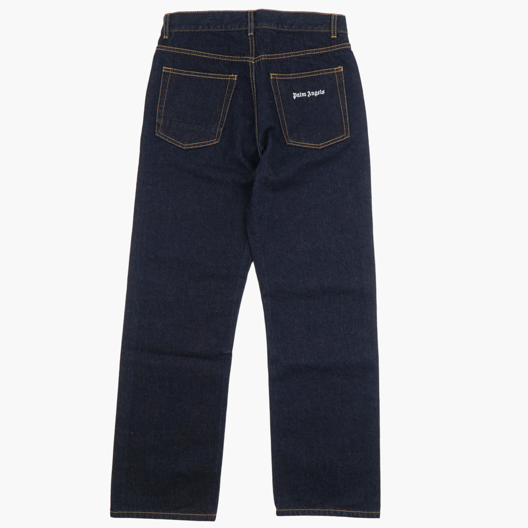 PALM ANGELS Classic Dark Wash Denim Jeans