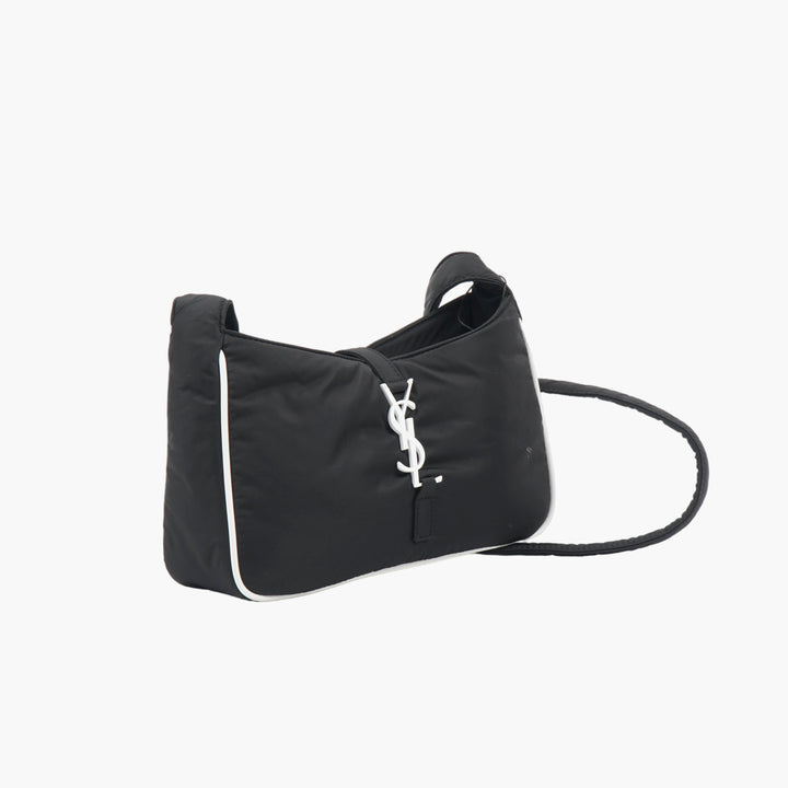 SAINT LAURENT Black Bag with Iconic YSL Logo