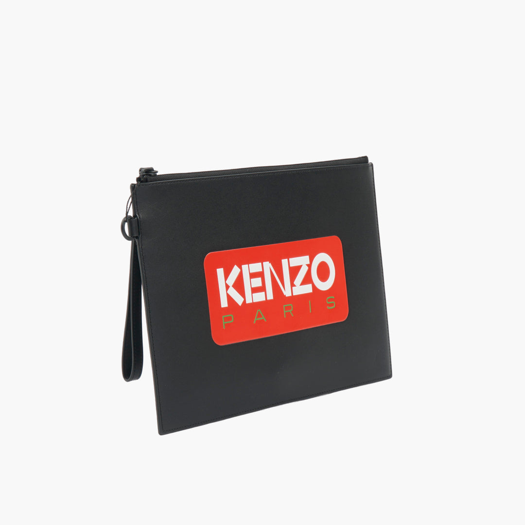 KENZO Black-Multi Pouch with Iconic Logo Design