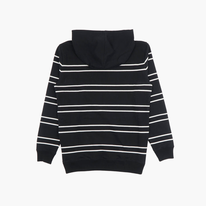 SAINT LAURENT Striped Hoodie in Black