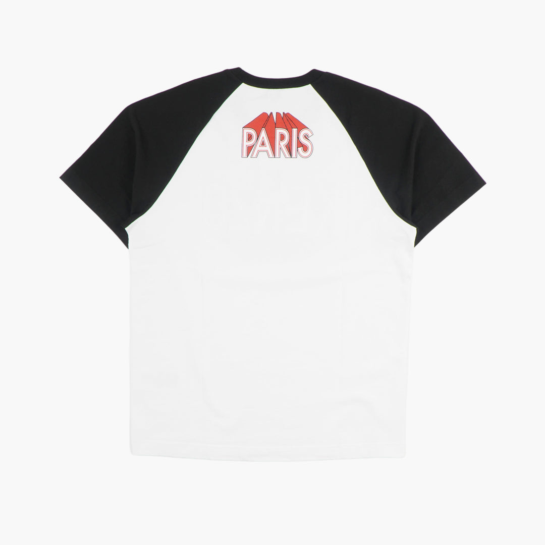 Kenzo T-Shirt with Iconic Logo and Contrasting Sleeves - White Multi