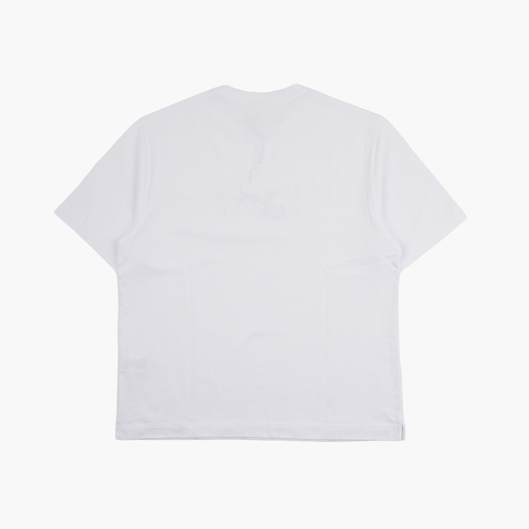 MAISON KITSUNE Classic Crew Neck T-shirt with Iconic Logo - White