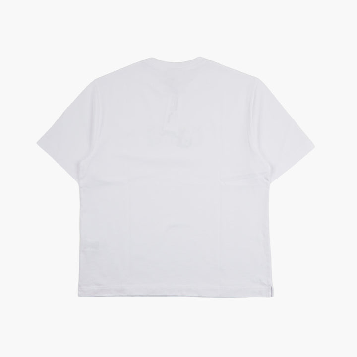 MAISON KITSUNE T-shirt classica girocollo con logo iconico - Bianco