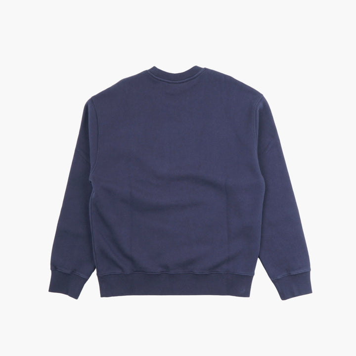 Felpa classica MAISON KITSUNE in blu navy intenso con iconico logo a forma di testa di volpe