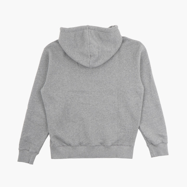 MAISON KITSUNE Men's Medium Grey Zip-up Hoodie with Fox Emblem