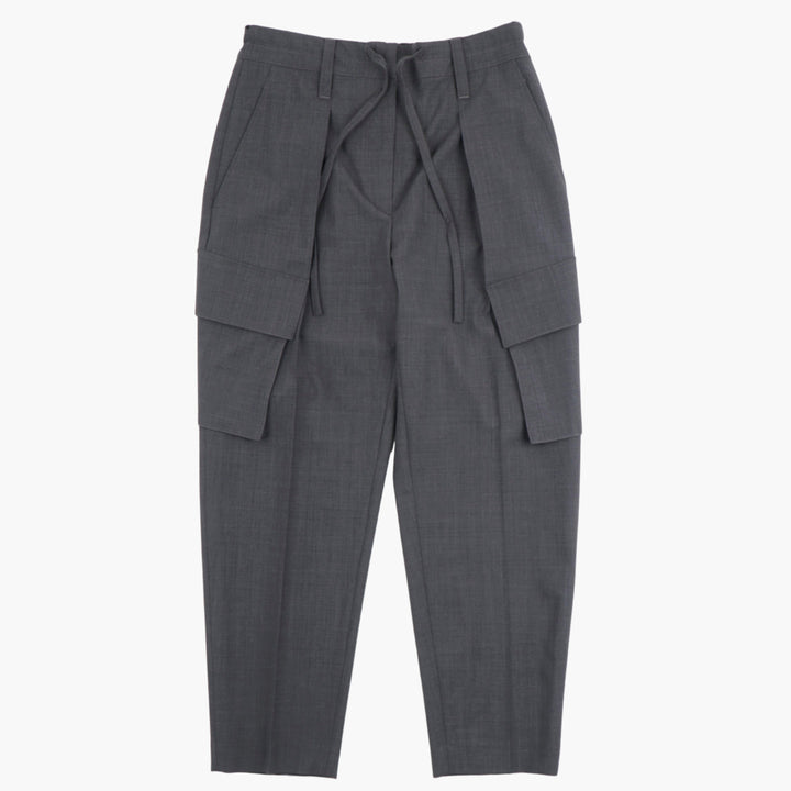 Pantaloni sartoriali di lusso Brunello Cucinelli Double-Flap in Grigio