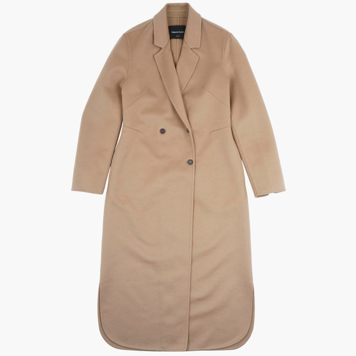 Fabiana Filippi Elegant Double-Breasted Women’s Coat - Marrone