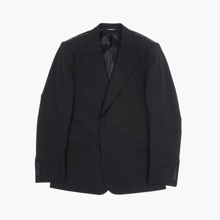 Dolce & Gabbana Men's Classic Tailored Black Jacket - Made in Italy