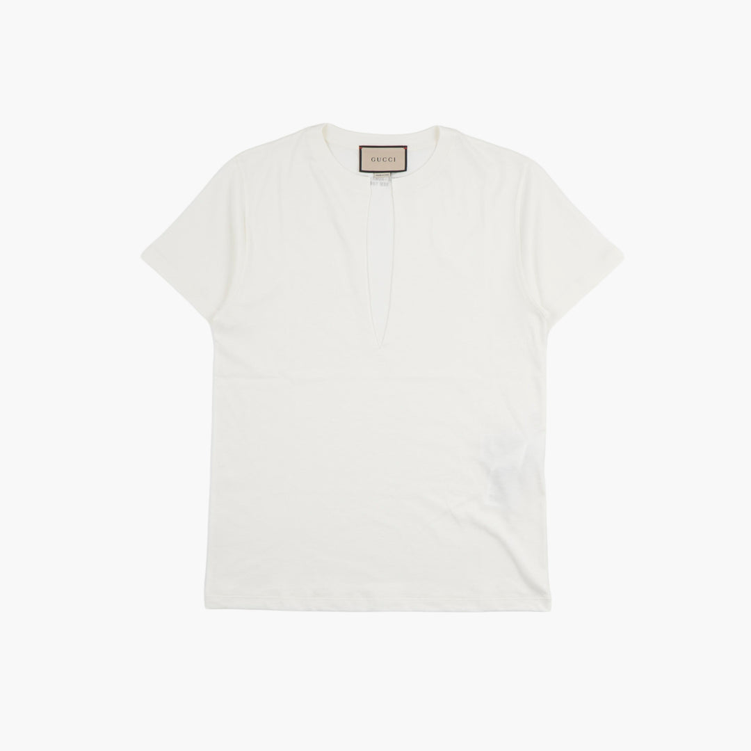 GUCCI Bianco Short-Sleeve T-Shirt - Made in Italy