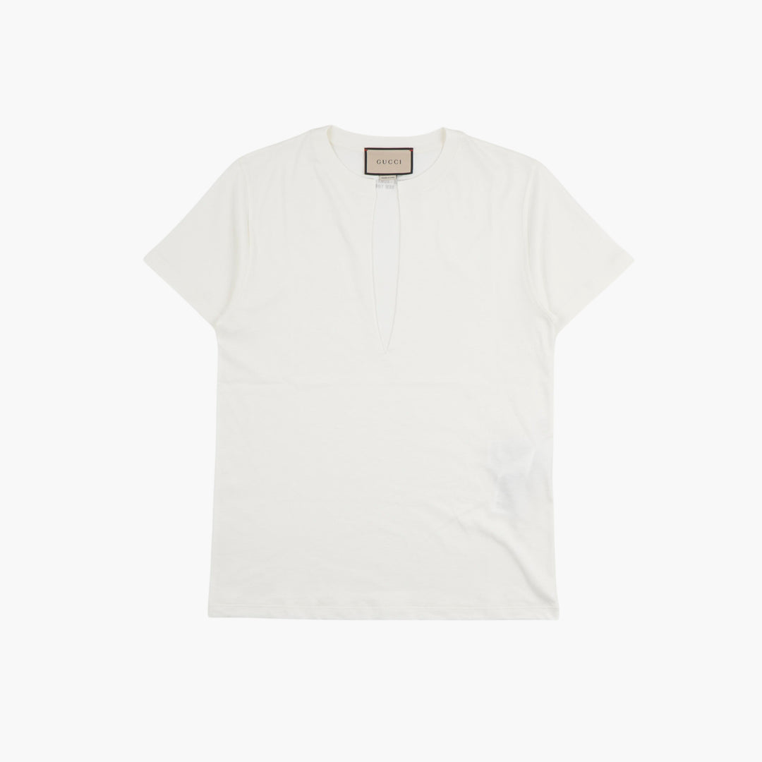 GUCCI Bianco Short-Sleeve T-Shirt - Made in Italy