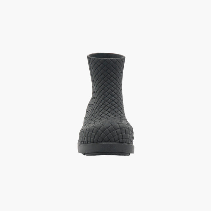 Bottega Veneta Nero Woven Design Luxury Boots - Made in Italy