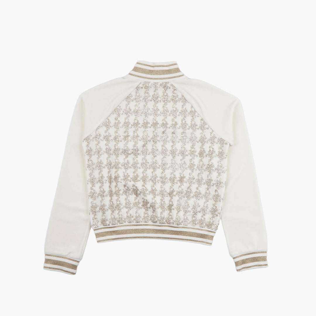 BALMAIN Embroidered Sweater in Ivory-Gold - Luxurious Pattern & High-Quality Fabric