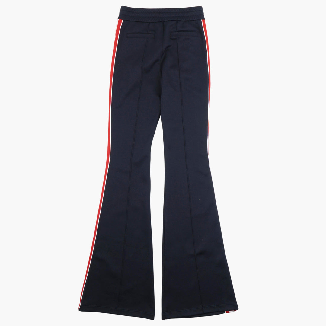 BALMAIN Flared Track Pants with Red and White Stripes - Navy-Red