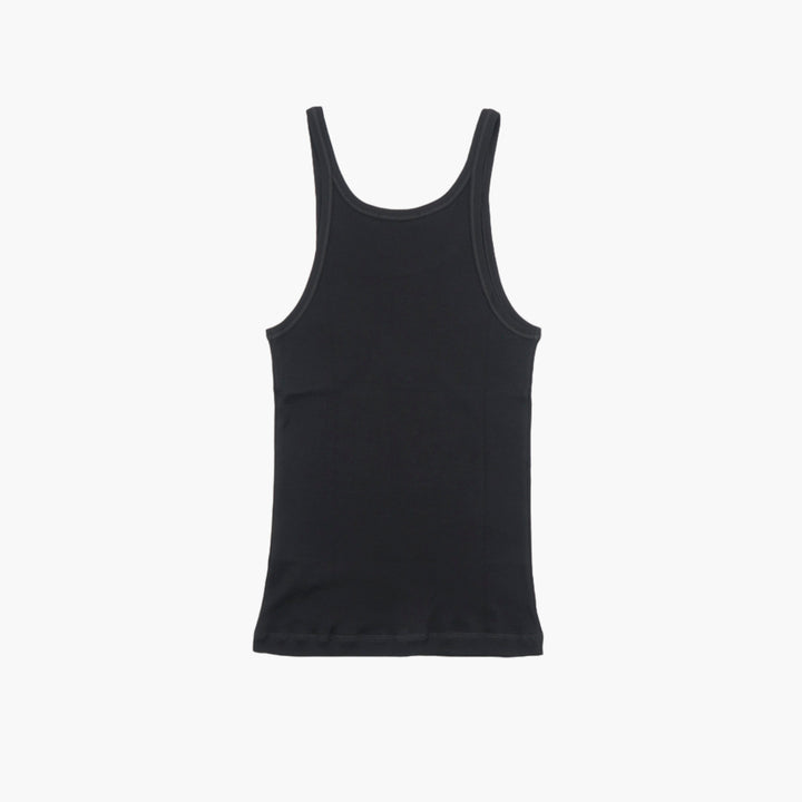 Dolce & Gabbana Nero Black Fitted Tank Top Made in Italy