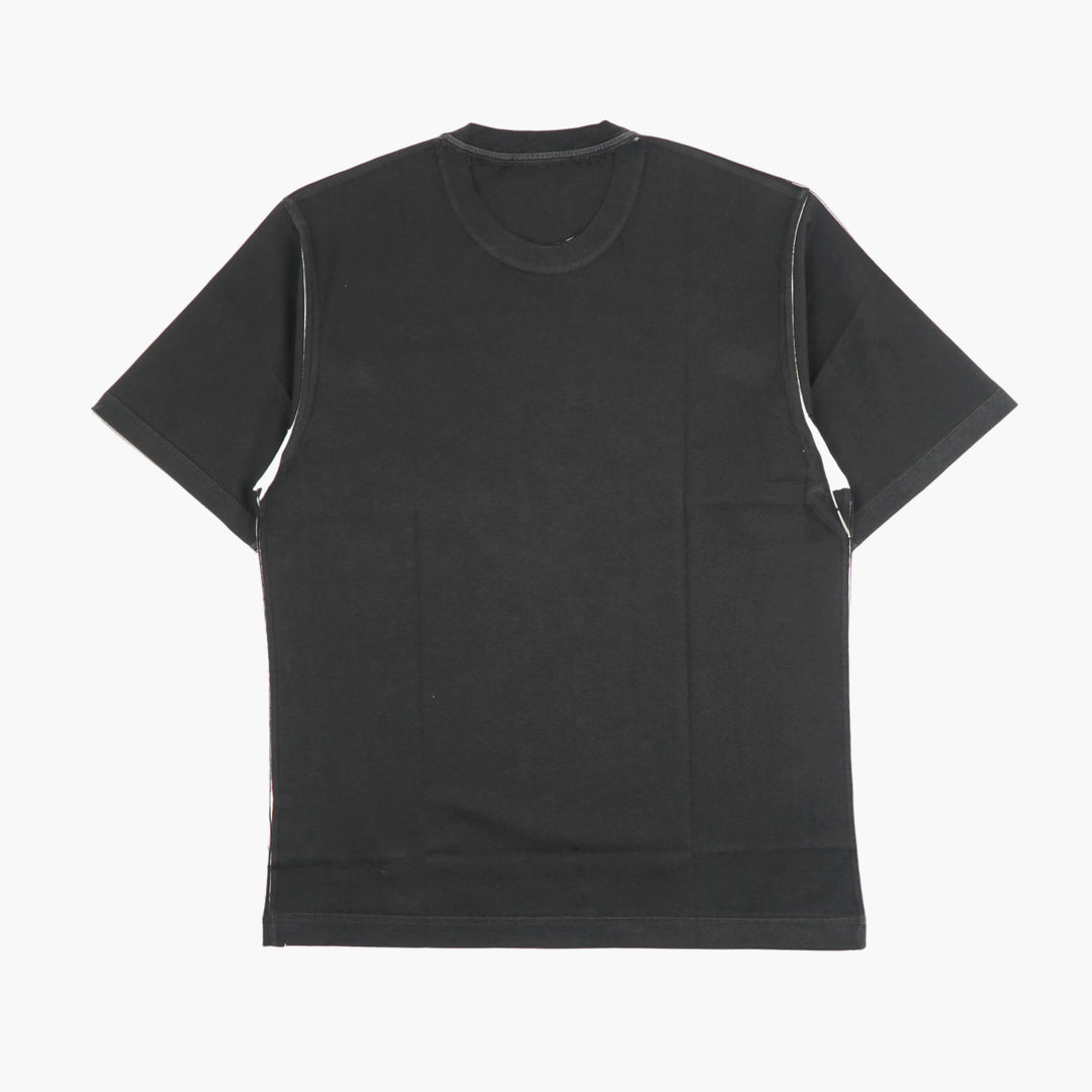 Dolce & Gabbana Men's Black T-Shirt with Iconic DG Logo, Made in Italy