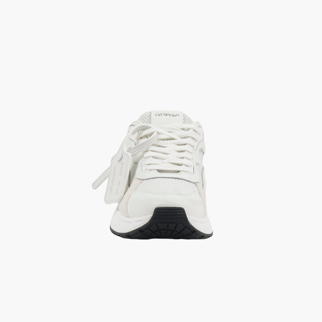 Off-White Urban Style Sneakers in White-Beige with Signature Zip-Tie Detail