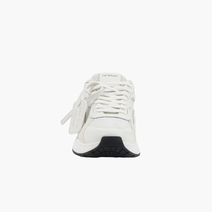 Sneakers Off-White Urban Style in bianco-beige con dettaglio zip-tie distintivo