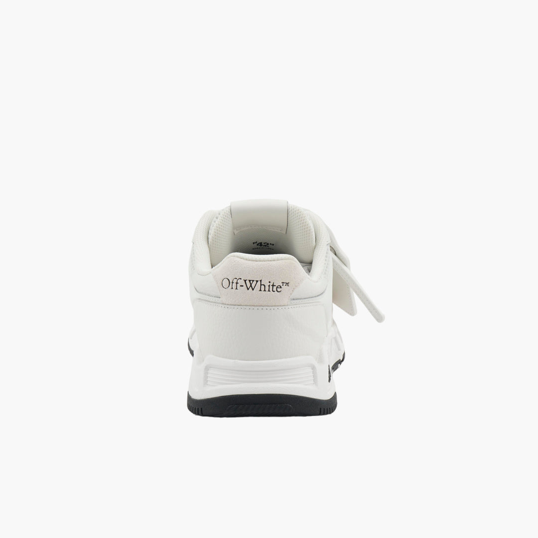 Off-White Urban Style Sneakers in White-Beige with Signature Zip-Tie Detail