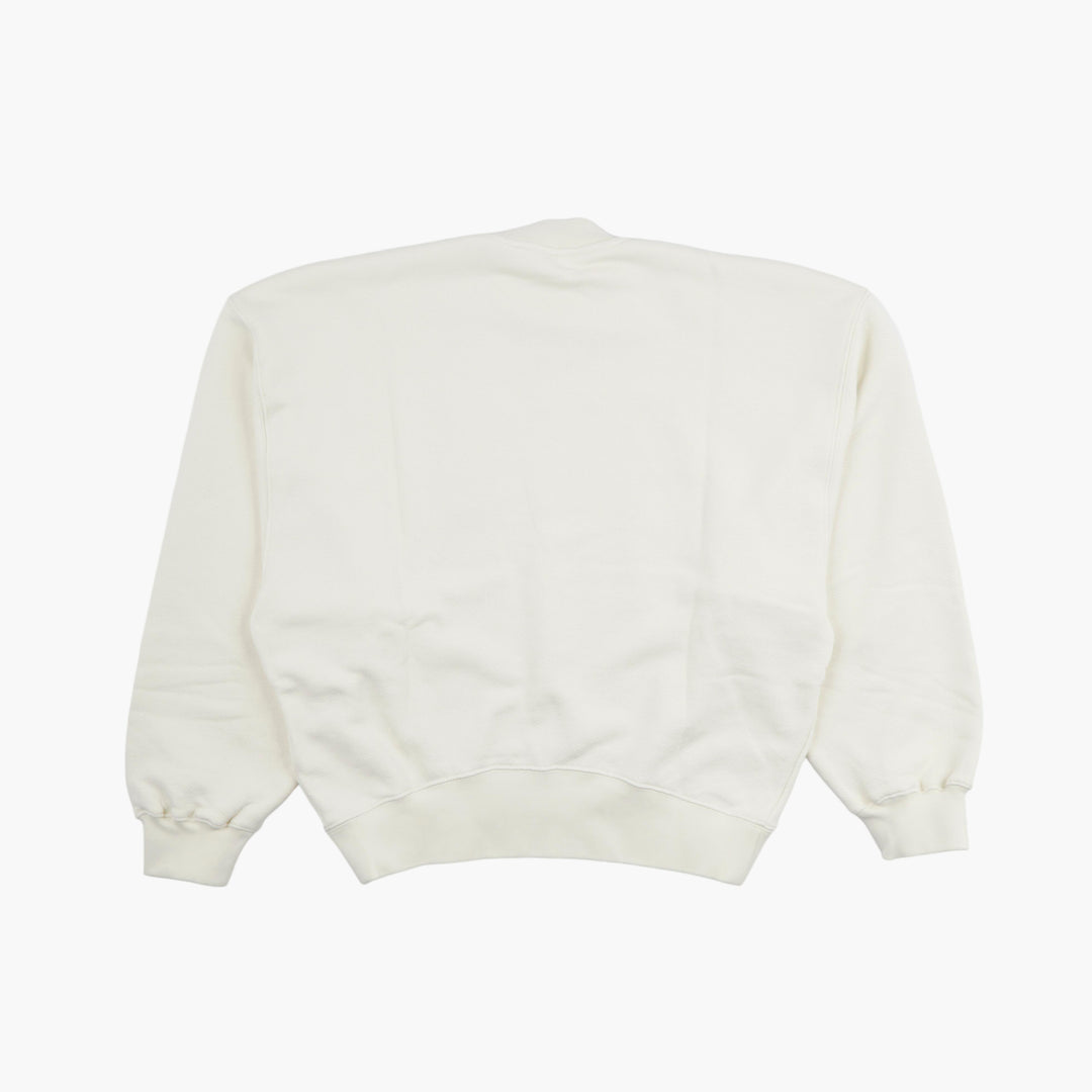 OFF-WHITE Ivory-White Women’s Sweatshirt with Iconic OW Logo