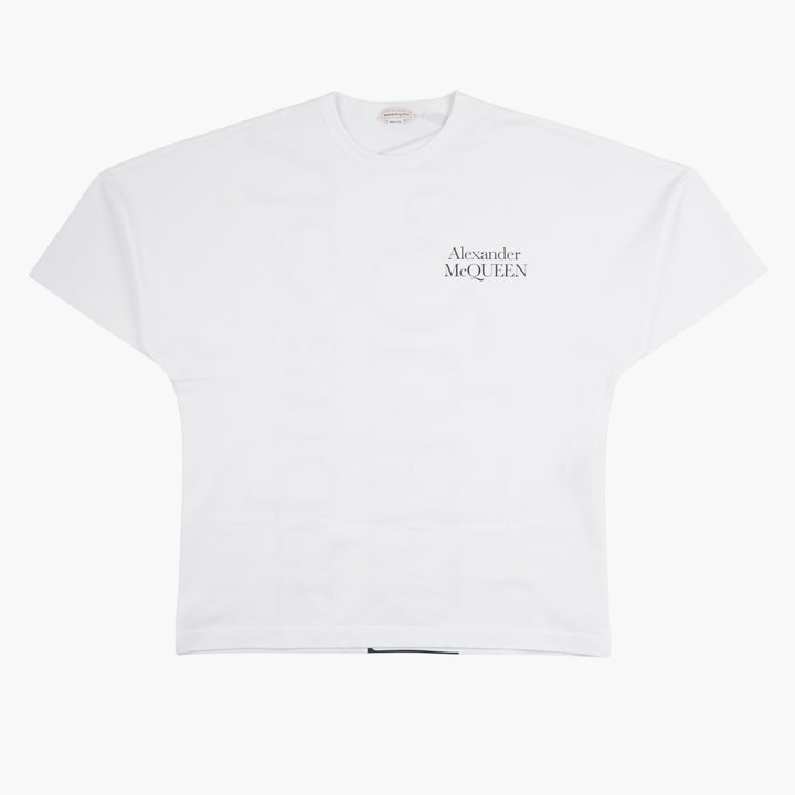 ALEXANDER MCQUEEN Bianco T-Shirt – Luxury Italian Made with Iconic Logo and Comfortable Fit