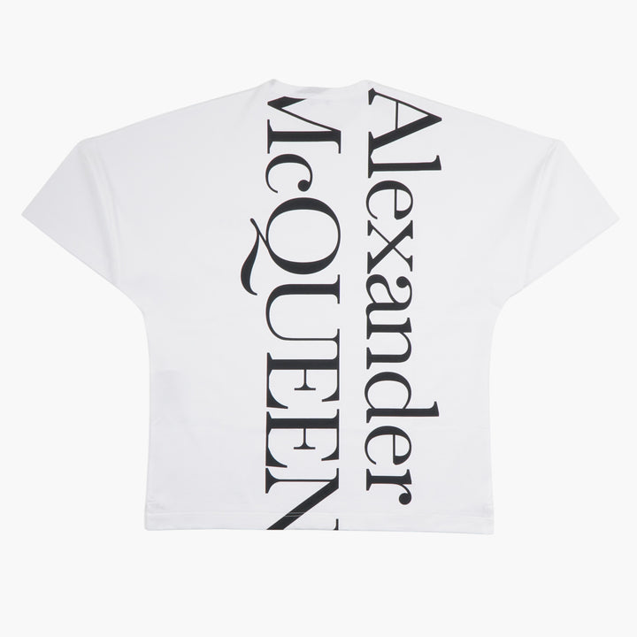 ALEXANDER MCQUEEN Bianco T-Shirt – Luxury Italian Made with Iconic Logo and Comfortable Fit