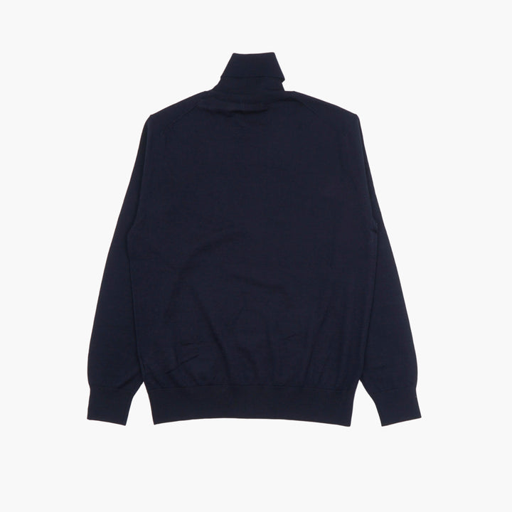 Ballantyne Turtleneck Sweater in Navy