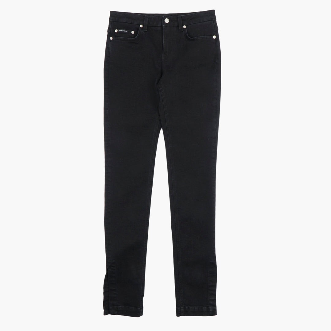 Dolce & Gabbana Black Slim Fit Jeans - Made in Italy, High-Quality Fabric and Comfortable Fit