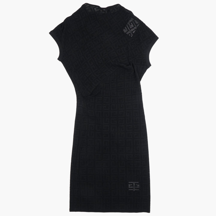 Givenchy Elegant Black Dress with Intricate Patterns