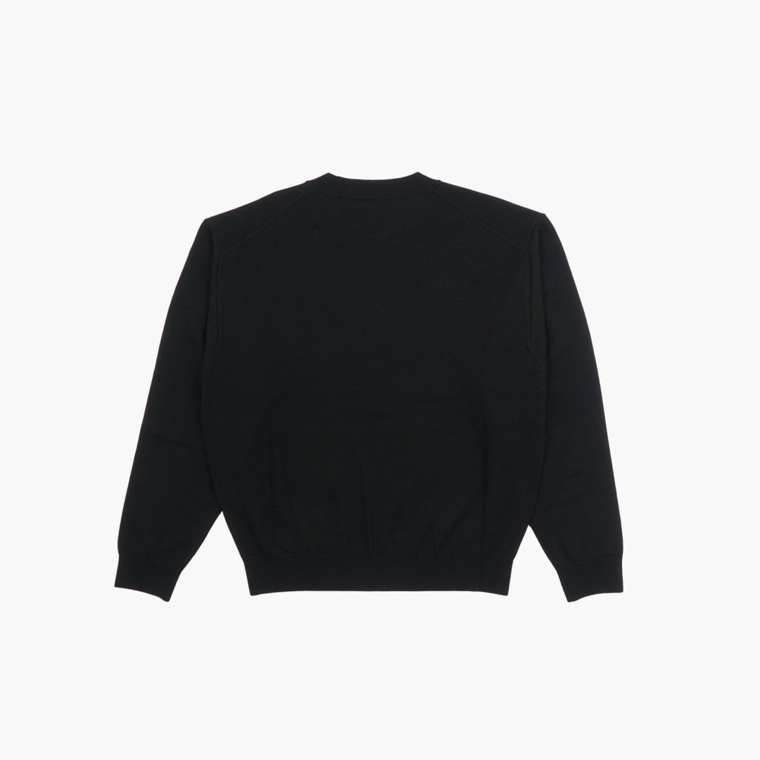 KENZO Black-Multi Sweater with Signature Embroidered Detail